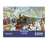 Trans-siberian Railway Stuck Wooden Jigsaw Puzzle Waterproof 1000 Piece Puzzles for Adults Impossible Educational Games