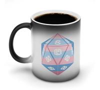 Trans Transgender Flag Dice Magic Coffee Mug Color Changing Cup