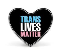Trans Transgender Lives Matter Heart Lapel Pins Button Brooch Pin Badge Clothes Accessories for Men Women