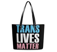 Trans Transgender Lives Matter Women's Tote Handbags Shoulder Bag