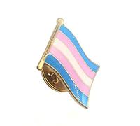 Trans Transsexual Transgender Gender Metal Pride Flag Pin Badge LGBT