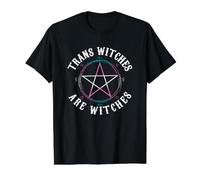 Trans Witches are Witches Pentagram Wiccan Pagan Transgender Value Graphic T-Shirt, Men, Black, S