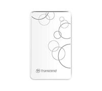 Transcend 1 TB StoreJet 25A3, 2.5 Inch, USB 3.1, micro USB, External Hard Drive - White