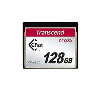 Transcend 128GB CFast 2.0 Memory Card CFX650 SATA III 6Gb/s,Up to 510/370 MB/s,MLC NAND Flash ,designed for Professional Cinematography in High-Resolution,Full HD and 4K Video Recording- TS128GCFX650