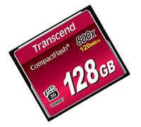 Transcend 128GB CompactFlash 800 Memory Card, Up to 120/60 MB/s, Supports High-Speed Ultra DMA Transfer Mode 7, appropriate for Ultra-High Resolution Full HD and 3D Video Recording TS128GCF800
