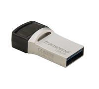 Transcend 128GB JetFlash 890 USB Type-C to USB 3.1 Gen 1 Dual Connector Up to 130MB/s OTG (On-The-Go) Flash Drive (USB Stick) for Android TS128GJF890S