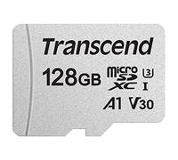 Transcend 128GB microSDXC 300S Class 10 Memory Card with up to 95/45 MB/s (for Smartphones, Digital Camers and Nintendo Switch Consoles) including SD Adapter with Frustration Free Packaging TS128GUSD300S-A