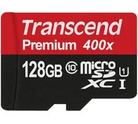1 pcs - Transcend 128 GB MicroSDXC Micro SD Card, Class 10, UHS-1 U1