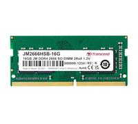 Transcend 16 GB JetRAM DDR4 2666Mhz SO-DIMM 2Rx8 1Gx8 CL19 1.2 V