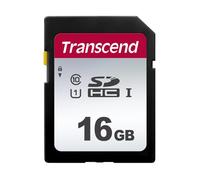 Transcend 16GB SDHC 300S Memory Card UHS- I, C10, U3, V30, 4K, Full HD, Up to 95/40 MB/s (Ideal for Digital Cameras) TS16GSDC300S