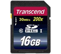 Transcend 16GB SDXC/SDHC Class 10 (Premium) Memory Card | Compatible with DSLR, Digital Cameras