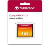 Transcend 1GB Compactflash 133 Memory Card (CF Card) up to 30Mb/S, Supports Ultr