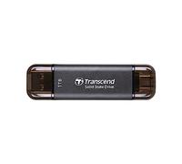 Transcend 1TB ESD310 Dual Portable SSD 1050MB/s USB-A+C, Thumb Drive | External Solid State Drive USB 3.2 Gen 2 for iPhone17,16,15, iPad, Mac, Tesla, Steam Deck, Android, Smart TV