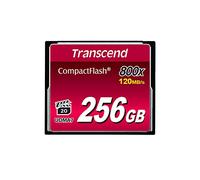 Transcend 256GB CompactFlash 800 Memory Card, Up to 120/60 MB/s, Supports High-Speed Ultra DMA Transfer Mode 7, appropriate for Ultra-High Resolution Full HD and 3D Video Recording TS256GCF800