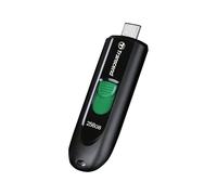 Transcend 256GB JetFlash 790 USB 3.0 Flash Thumb Drive, Type-C, Black | USB 3.2 Gen 1 Memory Stick, Capless Retractable Design with Keychain, Data Storage and Backup