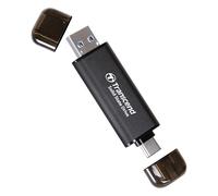 Transcend 2TB External SSD ESD310C Type-A/Type-C Compatible PS4/PS5 Black- TS2TESD310C