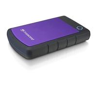 Transcend 2TB StoreJet 25M3P rugged 2.5 Inch external hard drive USB Type-C USB 3.1 Gen 1 interface,Compact and Lightweight with Lightning-Fast Speeds,a One Touch Backup Button Purple - TS2TSJ25H3P