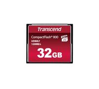 Transcend 32GB CompactFlash 800 Memory Card, Up to 120/60 MB/s, Supports High-Speed Ultra DMA Transfer Mode 7, Ideal for Ultra-High Resolution Full HD and 3D Video Recording TS32GCF800