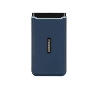 Transcend 500GB ESD370C Portable SSD USB 3.1 Gen 2 USB Type-C, Up to 1,050/950 MB/s (Ideal for desktops, laptops, on-the-go mobile devices and gaming consoles) TS500GESD370C