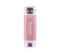 Transcend 512GB ESD310 Dual Portable SSD 1050MB/s USB C, Thumb Drive | External Solid State Drive USB 3.2 Gen 2 for iPhone17,16,15, iPad, Mac, Tesla, Steam Deck, Android, Smart TV