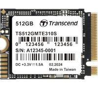 Transcend M.2 NVMe SSD 512MB 2230 PCIe Gen4x4 Max Read: 3,300MB/s Max Write: 1,700MB/s M Key TS512GMTE310S