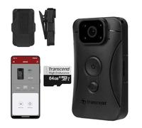 Transcend 1080P Body Camera DrivePro Body 10 with 64GB microSD