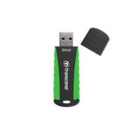 Transcend 64GB JetFlash 810 USB 3.0 Flash Thumb Drive, Rugged Design | USB 3.2 Gen 1 Memory Stick, Rubber Case, Shock Resistant, Sporty color scheme