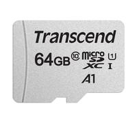 Transcend 64GB microSDXC Karte 300S UHSI U1 Class 10 inkl SD Adapter 95MBs Lesen