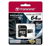 Transcend 64GB microSDXC/SDHC Class 10 UHS-I 600X (Ultimate) Memory Card with Adapter