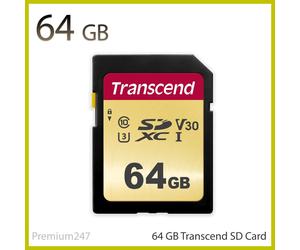 Transcend 8/16/32/64GB SD 500S Memory Card Class 10 V30 Fast With Mlc Flash New