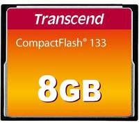 Transcend 8GB Compactflash 133 Memory Card (CF Card) up to 50/20 Mb/S, Supports