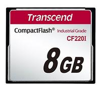 Transcend 8GB Industrial Temp CF220I CF 8GB CF SLC MEMORY FLASH Memoiren - Flash 8 GB - CompactFlash; 40 MB/s; 42 MB/s; SLC; 4000000 Cycles per logical sector)