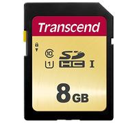 Transcend 8GB SDXC 500S Memory Card UHS- I, C10, U3, V30, 4K, Full HD, MLC, Up to 95/50 MB/s (appropriate for DSLR cameras and advanced camcorders) TS8GSDC500S