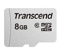 Transcend 8GB USD300S microSD Card, 20MB/s, C10, 2D NAND Flash | microSDHC Memory Card for Smartphones, Tablets, Digital cameras