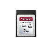 Transcend CFexpress830 Memory Card 2TB, Up to 3500MB/s, 4K8K Video Capture for Canon EOS/Nikon/Panasonic/FUJIFILM/Blackmagic CINEMA, PCle Gen4x2 NVMe, CFexpress Type B, Filmmaker/Professional Creator