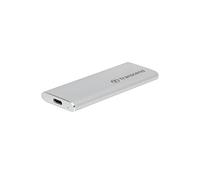 Transcend ESD260C 250GB Portable SSD, USB-C 3.1 Gen 2 10Gbps, Up to 520MB/s External SSD, Silver TS250GESD260C