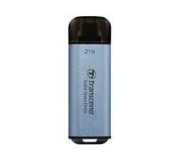 Transcend ESD300C - SSD - 2 TB - external (portable) - USB 3.2 Gen 2x1 (USB-C connector) - sky blue