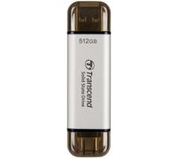 Transcend ESD310 512 GB USB Type-A to USB Type-C 3.2 Gen 2 (3.1 Gen 2) Silver