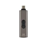 Transcend ESD330C 512GB Portable SSD, Retractable USB-C Connector, 10Gbps External SSD, Up to 1050MB/s, Capless Design for iPhone 15/16/17, MacBook, iPad & Android TS512GESD330C