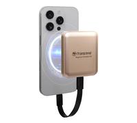 Transcend TS4TESD420G Portable SSD 4TB (iPhone MagSafe Compatible) High Speed USB 20Gbps Max 2,000 MB/s 4K ProRes Shooting, Gold