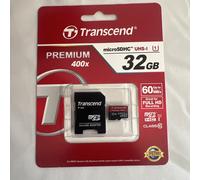 Transcend Flash-Speicherkarte - UHS Class1 Class10 High TS32GUSDU1 BNIB ORIGINAL