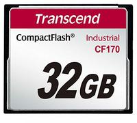 Transcend Industrial CompactFlash memory card - 32 GB, Red (TS32GCF170)