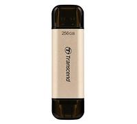 Transcend JetFlash 930C 256GB Dual USB Memory Stick, Type-C & Type-A, Speed up to 420MB/s-Soft Gold TS256GJF930C
