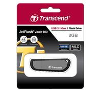 Transcend JetFlash Vault 100 8GB Flash Drive with USB3.0 connector