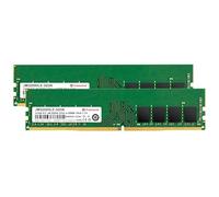 Transcend JetRam 32GB(16Gx2) DDR4 RAM 3200MHz U-DIMM CL22, Desktop Memory | PC4-25600, 288 Pin Unbuffered Non ECC, 1.2V, PC Computer Upgrade