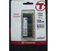 Transcend JetRam 32GB DDR4 PC4-25600 3200Mhz SO-DIMM CL 22 1.2V