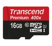 Transcend microSDXC/SDHC Class 10 UHS-I 400x (Premium) 16GB TS16GUSDCU1