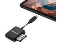 Transcend RDC3 USB Type-C SD & microSD Card Reader, USB 3.2 Gen 1 (USB 5Gbps) for SDXC/SDHC/microSDXC/microSDHC, TS-RDC3