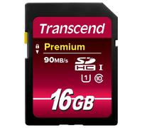 Transcend Premium 300x 16GB SDHC Memory Card, Class 10, UHS-I U1 (TS16GSDU1)