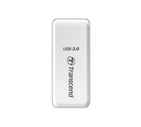 Transcend Multifunctional Card Reader , with a SD and microSD card slot and a USB connector USB 3.1 Gen 1, White -TS-RDF5W
